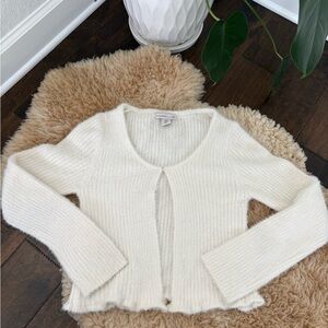 New Sincerely Jules Cream Cardigan Sweater